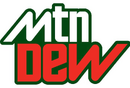 Mountain Dew's 2009 prototype logo, which was not well received because it somehow looked more like a generic brand. It was only used in a test run in the city of Chicago.