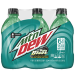 Baja Blast's 2018 and 2019 shrink-wrapped 6-pack 16 oz. design