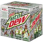 Diet Mountain Dew's cube 24-pack design during the Team Rubicon promotion (right).