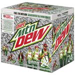 Diet Mountain Dew's cube 24-pack design during the Team Rubicon promotion (right).