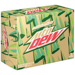 Caffeine-Free Mountain Dew's 3x4 12-pack design from 2011 until 2017 (left).