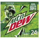 Mountain Dew's 24-pack cube design for the Call of Duty: Black Ops Cold War promotion (front).