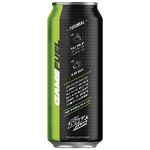 The official Amp Game Fuel Charged (Original Dew) 16 oz. can design (side).