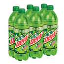 Alternate render of Mountain Dew's current Canadian 6-pack 24 oz. bottle design.