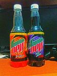 Photograph of LiveWire and Pitch Black DEWmocracy Singapore bottles.