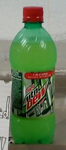 Diet Mountain Dew's dome bottle design during the 2009 "1 in 8 Wins a Free 20 oz." promotion (side).