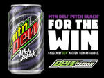 Promotional artwork signifying Pitch Black's victory in DEWcision 2016, featuring its can design.