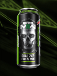 Alternate render of Game Fuel Charged (Original Dew)'s 16 oz. can design during the Call of Duty: Modern Warfare 2 promotion (side).