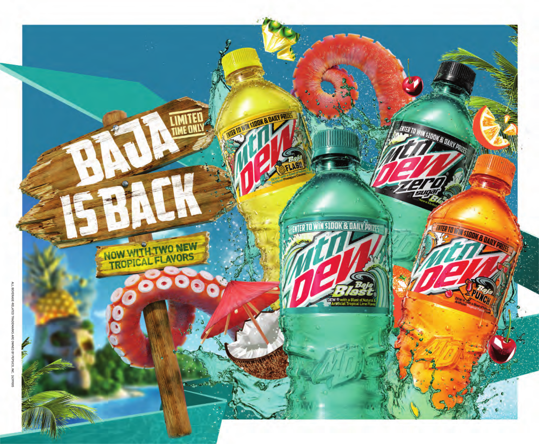 Mountain Dew Baja Blast splashes into new year with year-round