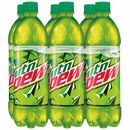 Mountain Dew's current 6-pack 24 oz. bottle design.