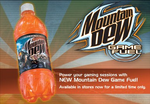 Promotional artwork for Game Fuel's 2007 Halo 3 release, featuring the flavor's bottle design.