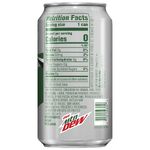 Diet Mountain Dew's contemporary 12 oz. can design (back design 2).