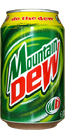 Mountain Dew's contemporary German can design.