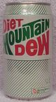 1980's era 12 oz. can of Diet Mountain Dew. Photo by usasoda.com