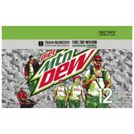 Diet Mountain Dew's 3x4 12-pack design during the Team Rubicon promotion (side).