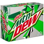 Diet Mountain Dew's 20-pack design from 2023 until 2025 (left).