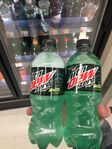 A photograph of two 20 oz. bottles of Baja Blast Zero Sugar.