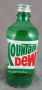 Mountain Dew's contemporary 16 oz. plastic bottle.