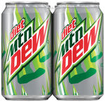 Diet Mountain Dew's contemporary 4-pack design.
