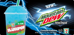Promotional artwork for Canada's Mountain Dew Voltage Freeze