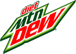 Diet Mountain Dew's logo from 2009 until 2017 without tagline.