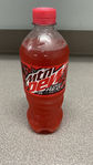 Photograph of a contemporary Code Red Sidekick bottle.