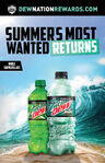 Another promotional image for Baja Blast's 2018 release, featuring Sidekick bottle designs for it and regular Mountain Dew.