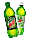 20 oz. bottle designs of Dew Fuel and its diet variant before they were rebranded.