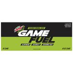 The official Amp Game Fuel Charged (Original Dew) alternate 16 oz. 12-pack design (front).