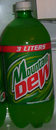 Mountain Dew's 3-liter bottle design 1999 until 2005.