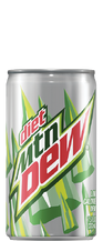 Diet Mountain Dew's current 7.5 oz. can design.