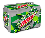 The current Mountain Dew All Dew No Sugar 6-pack design.