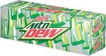 Diet Mountain Dew's contemporary 6x2 12-pack design (right).