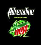 The official Adrenaline Mountain Dew label art.