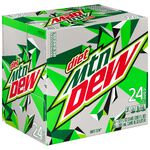Diet Mountain Dew's cube 24-pack design from 2023 until 2025 (left).
