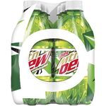 Diet Caffeine-Free's current shrink-wrapped 6-pack 16 oz. design (side).