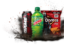 Mountain Dew, Game Fuel (Charged Cherry Burst) designs during the Call of Duty: Vanguard promotion and Doritos Nacho Cheese's design during the Call of Duty: Warzone promotion.