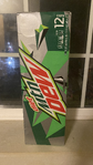 Photograph of a contemporary Diet Mountain Dew 12-pack box.