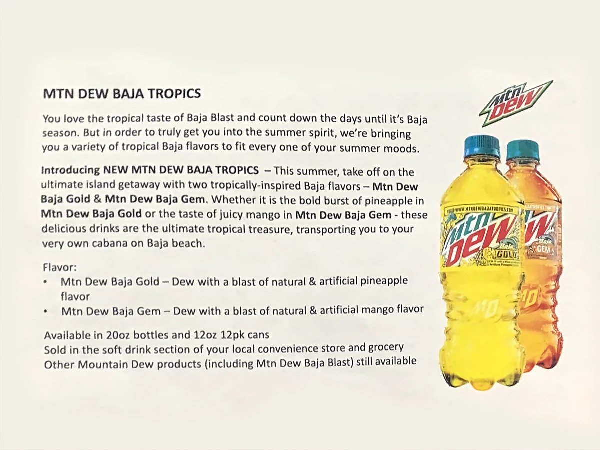 Mtn Dew Baja Blast Mango Gem edu.svet.gob.gt