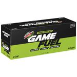 The official Amp Game Fuel Charged (Original Dew) alternate 16 oz. 12-pack design.