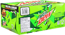 Canadian Mountain Dew 12-pack featuring a promotion for a free burger from Canadian fast food chain Harvey's.