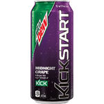 Kickstart (Energizing Midnight Grape)'s Canadian 473 ml (16 oz.) can design (wet).