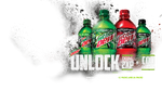 Mountain Dew, Diet Mountain Dew, Mountain Dew Zero Sugar, and Code Red's Sidekick bottle designs during the Call of Duty: Modern Warfare 2 promotion.