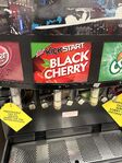 Kickstart (Black Cherry)'s current Canadian Slurpee label.