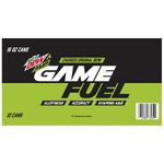 The official Amp Game Fuel Charged (Original Dew) 16 oz. 12-pack design (front).