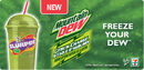 Promotional artwork for the Mountain Dew Citrus Charge Slurpee.