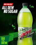 Promotional artwork for Diet Mountain Dew in New Zealand, featuring its 1.5-Liter bottle design.