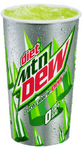 Diet Mountain Dew's cup design from 2009 until 2017 (wet).