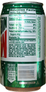 Contemporary promotional Mountain Dew can with ribbed edges featuring a skiing man (back).