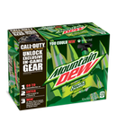 Mountain Dew Citrus Charge's 12-pack design during the Gear Up For Battle promotion.